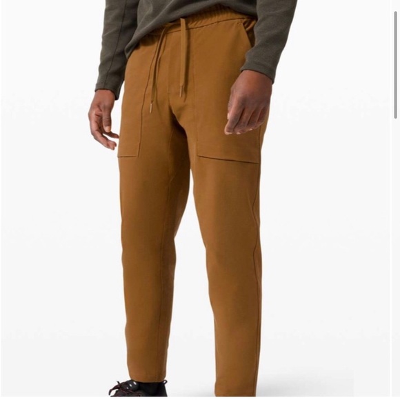 Lululemon Mens bowline pant utilitech brown Sz Small - Picture 2 of 10